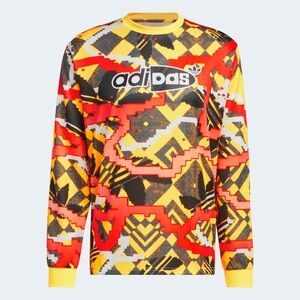 Adidas Men's Multicolor Graphic Sweater HYPERSPORT GOALKEEPER JERSEY large
